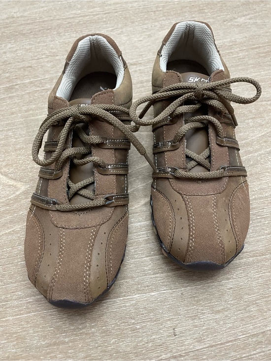 Skechers Shoes - Skechers Brown Leather/Suede Sneakers. Biker Style Patroler in Desert color